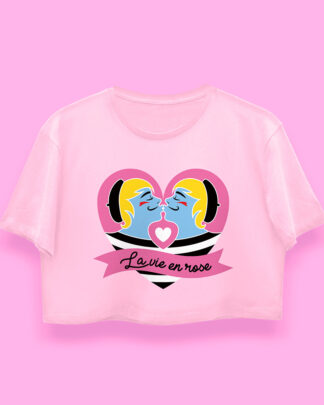 crop top rosa lady gaga la vie en rose juegos olímpicos