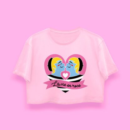 crop top rosa lady gaga la vie en rose juegos olímpicos