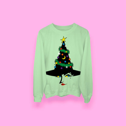 Wicked witch of xmas (sudadera verde menta)