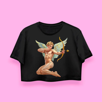 Cupid boy crop-top (playera corta negra)