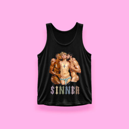 SINNER (tank top negro)